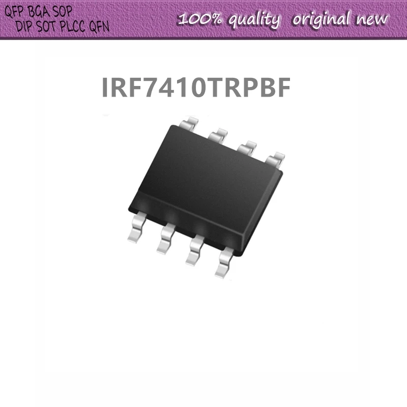 10Pcs/Lot  IRF7410TRPBF IRF7410  F7410   SOP-8