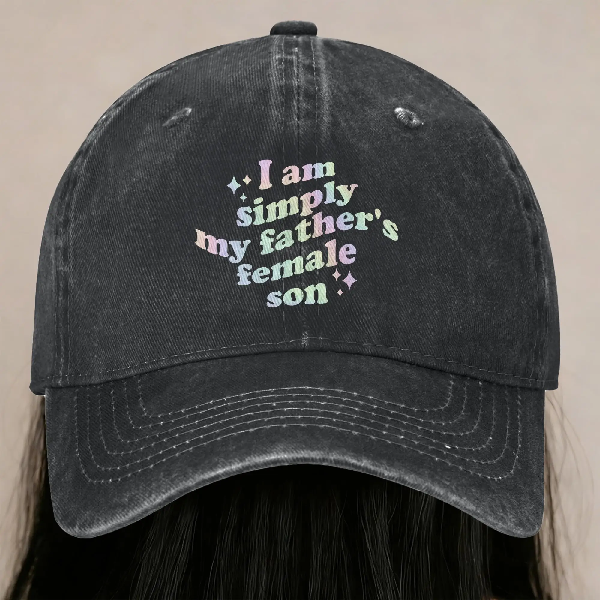 I'M Just My Father's Daughter, Funny Quote Baseball Cap, Casual Dad Hat