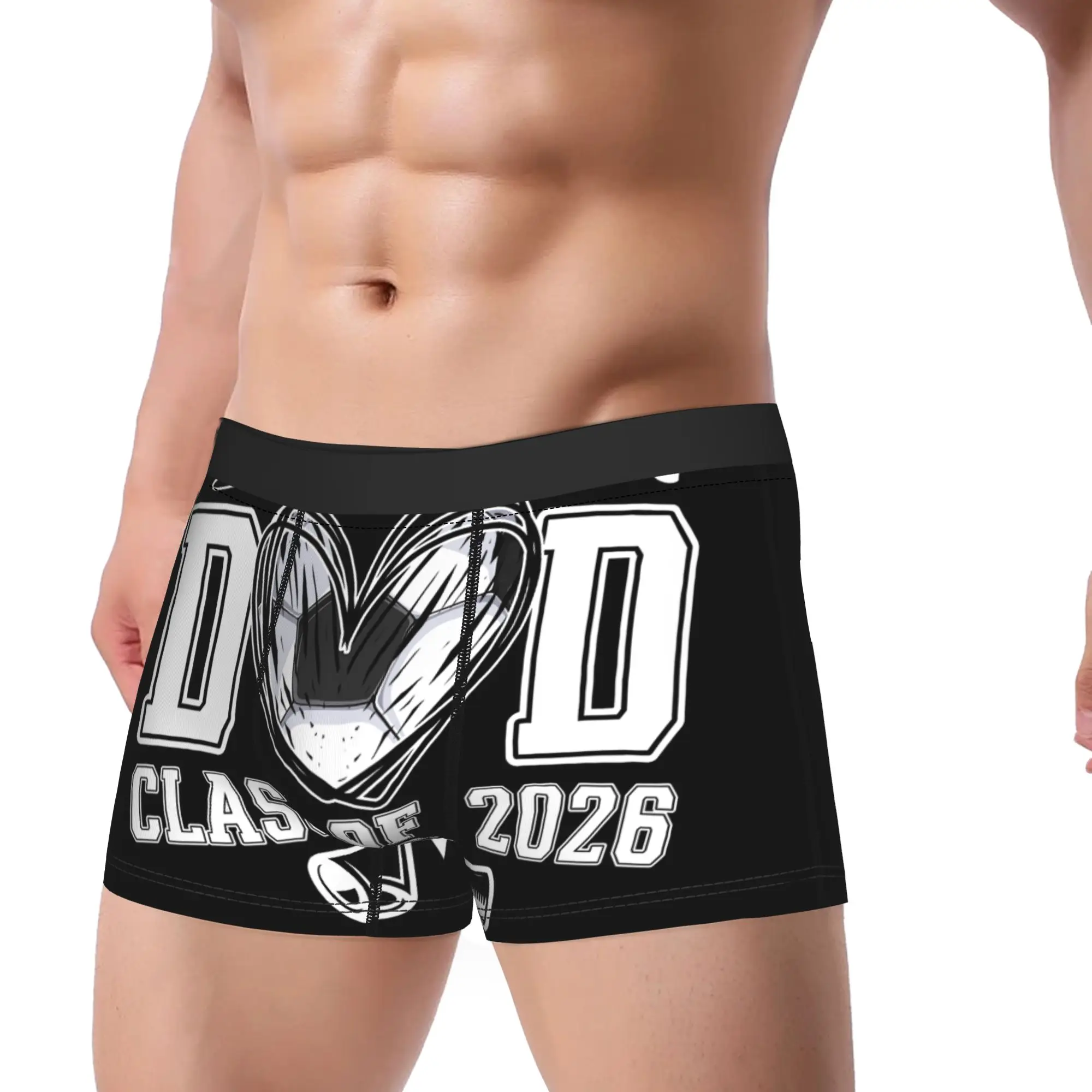 Dad Graduate Soccer Heart Graduation Class Of 2026 Underpants Breathbale Panties Man Underwear Ventilate Shorts Boxer Briefs