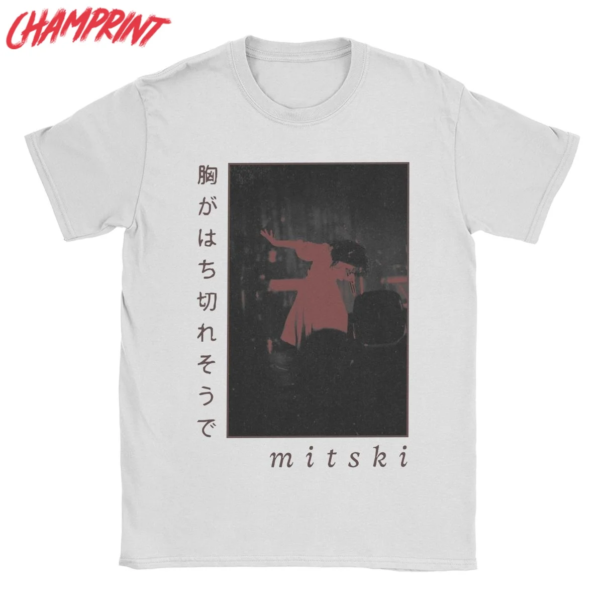 Mitski T-Shirts Men Vintage 100% Cotton Tee Shirt O Neck Short Sleeve T Shirts Gift Idea Clothes