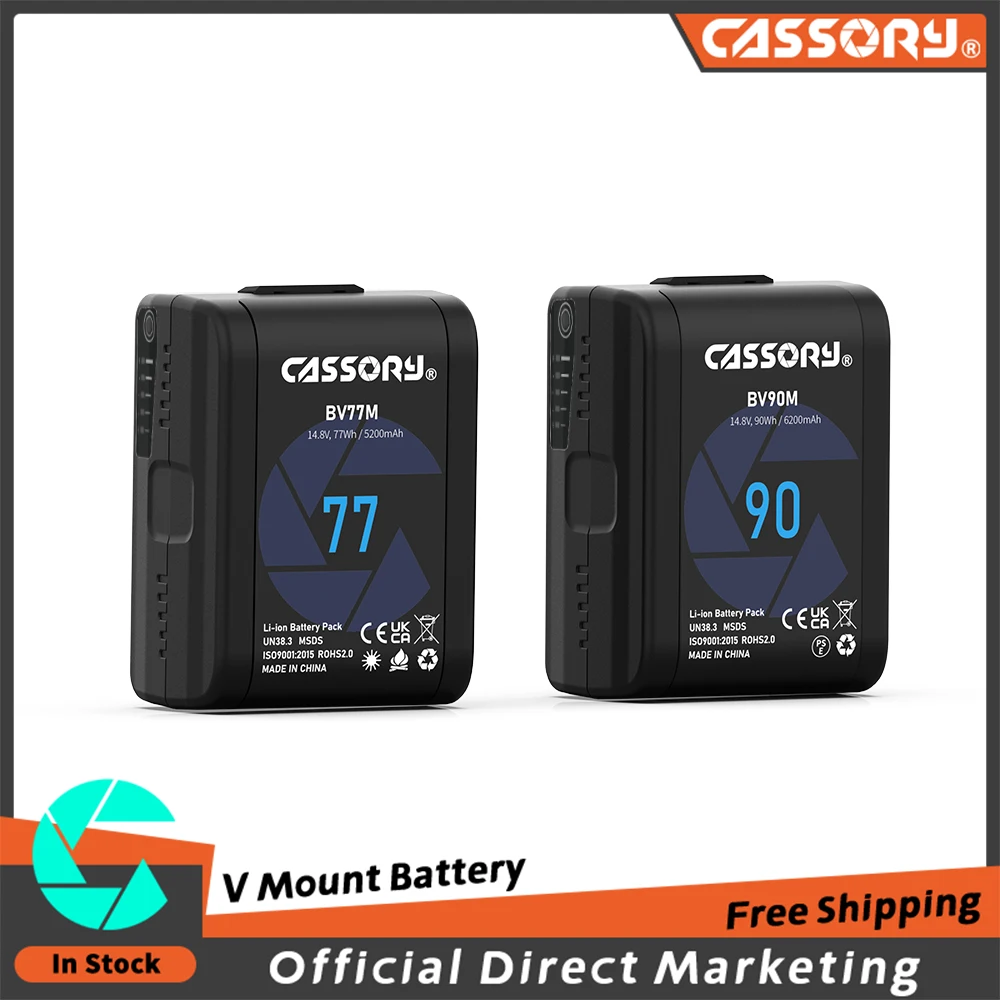 CASSORY 77/90Wh Pocket V-mount Battery Pack