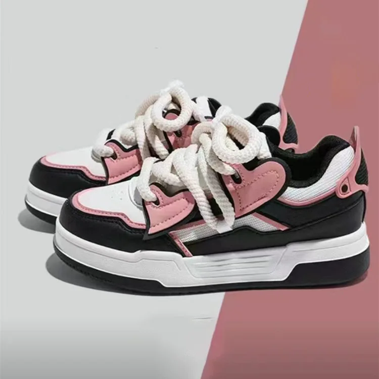 

Trendy Women's Men Chunky Sneakers Versatile Casual Thick Soled Board Shoes Female Little White Shoes Walking Shoe Hombre Mujer