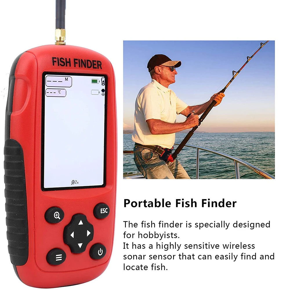 2023new Sonar Fish Finder Rechargeable Wireless Sensor   Fishing Portable Fish Finder