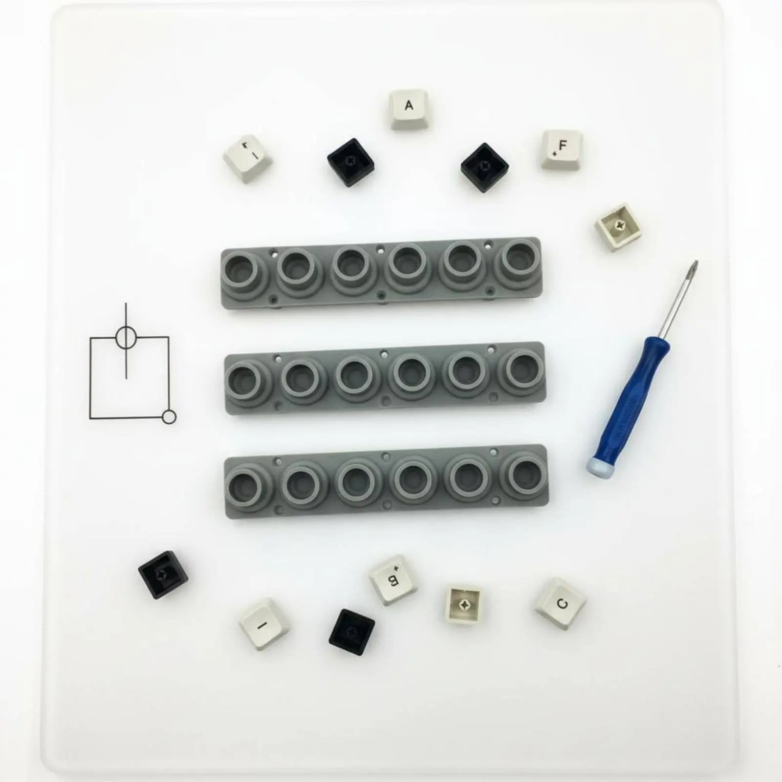 Silicone Key Contact Pad Low Impedance Piano Key Contact Strip Instrument Accessory for DIY Hobbyists
