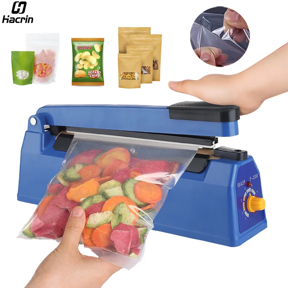 Electric Heat Sealing Machine Portable Plastic Bag Heat Bag Sealer Thermal Sealer Plastic Bag Impulse Sealer Packaging Machine