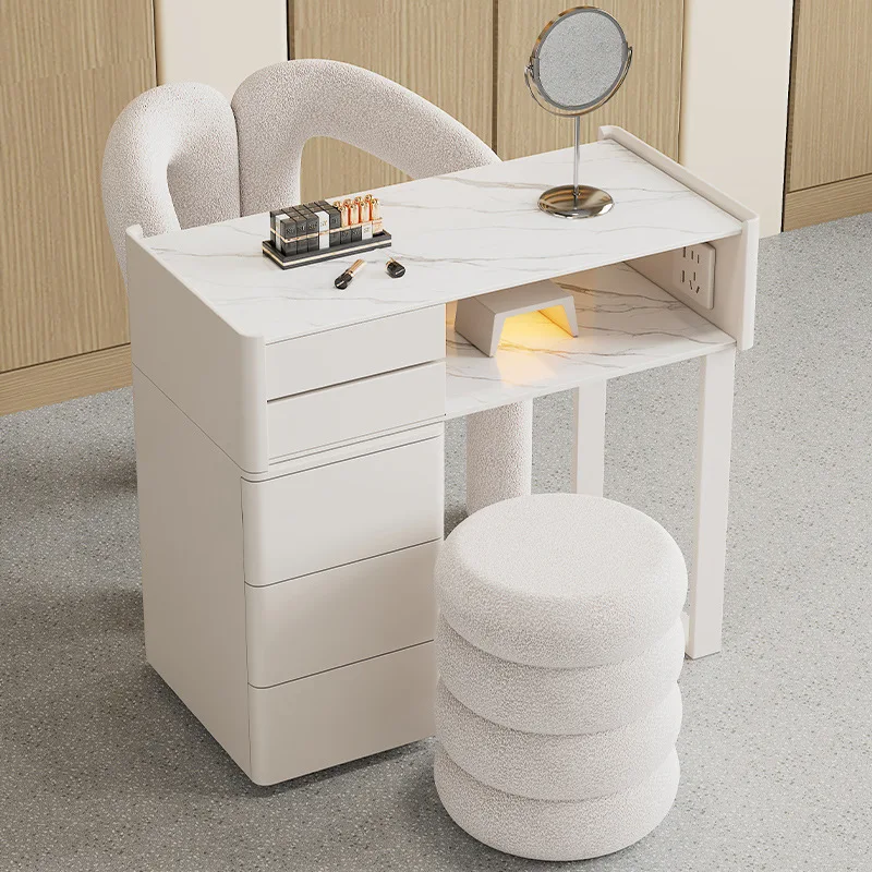 

Современный роскошный белый деревянный маникюрный стол, многофункциональный набор стульев для маникюрного салона для парикмахерской или маникюрного бара