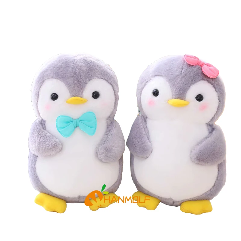 

Cute Penguin Plush Animal 25/45cm Holding Food Couple Penguins Family Fuzzy Little Plushie Gift