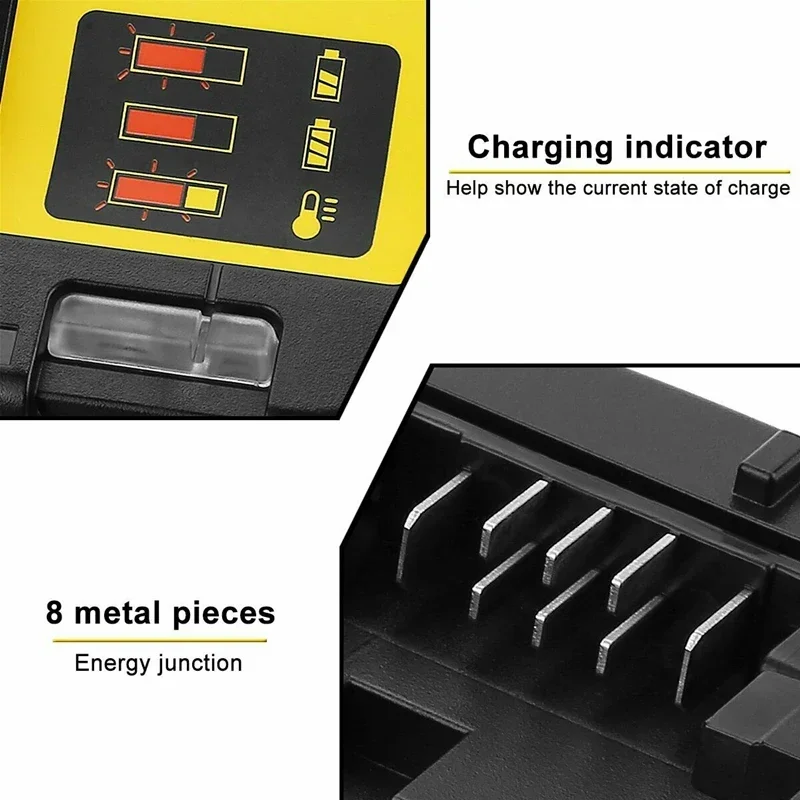 DCB112 DCB118 Lithium Battery Charger For dewalt 10.8V 12V 14.4V 18V 20V DCB206 DCB205 DCB204 DCB203 DCB120,DCB107 DCB115 DCB105