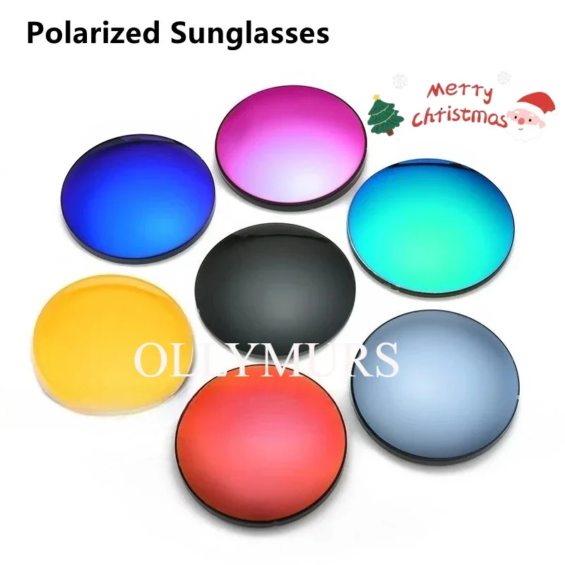 

KIZN поляризационные линзы для солнцезащитных очков UV400, оптические линзы 1,49 1,56 1,61 1,67 фиолетовые CR-39, красочные зеркальные линзы из смолы, 1 пара