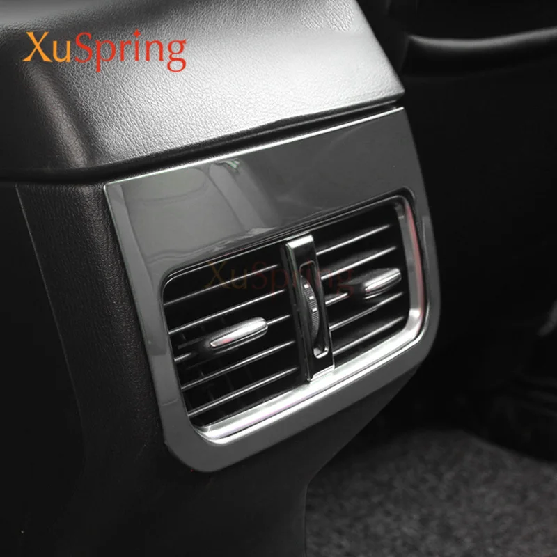 Car Rear Console Air Conditioner Vent Outlet Frame Cover Trim Stickers Styling For Mazda CX-5 CX5 2017-2021 2022 2023 2024 KF