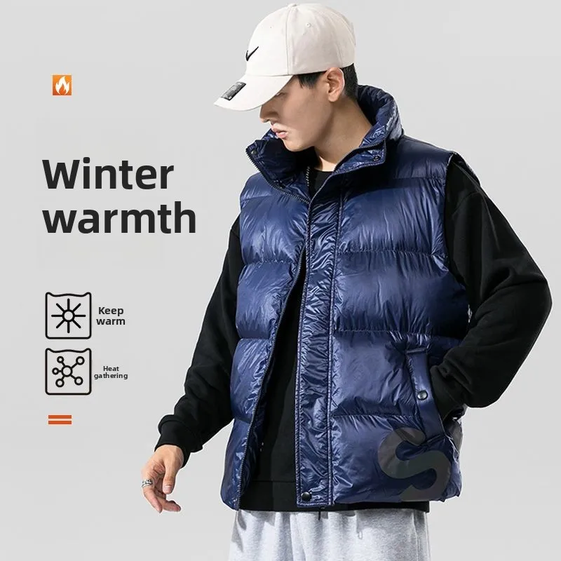 

Утепленный хлопковый жилет Sli Thiened для осени и зимы, повседневный, утепленный, безрукавка, верхняя одежда для мужчин и женщин