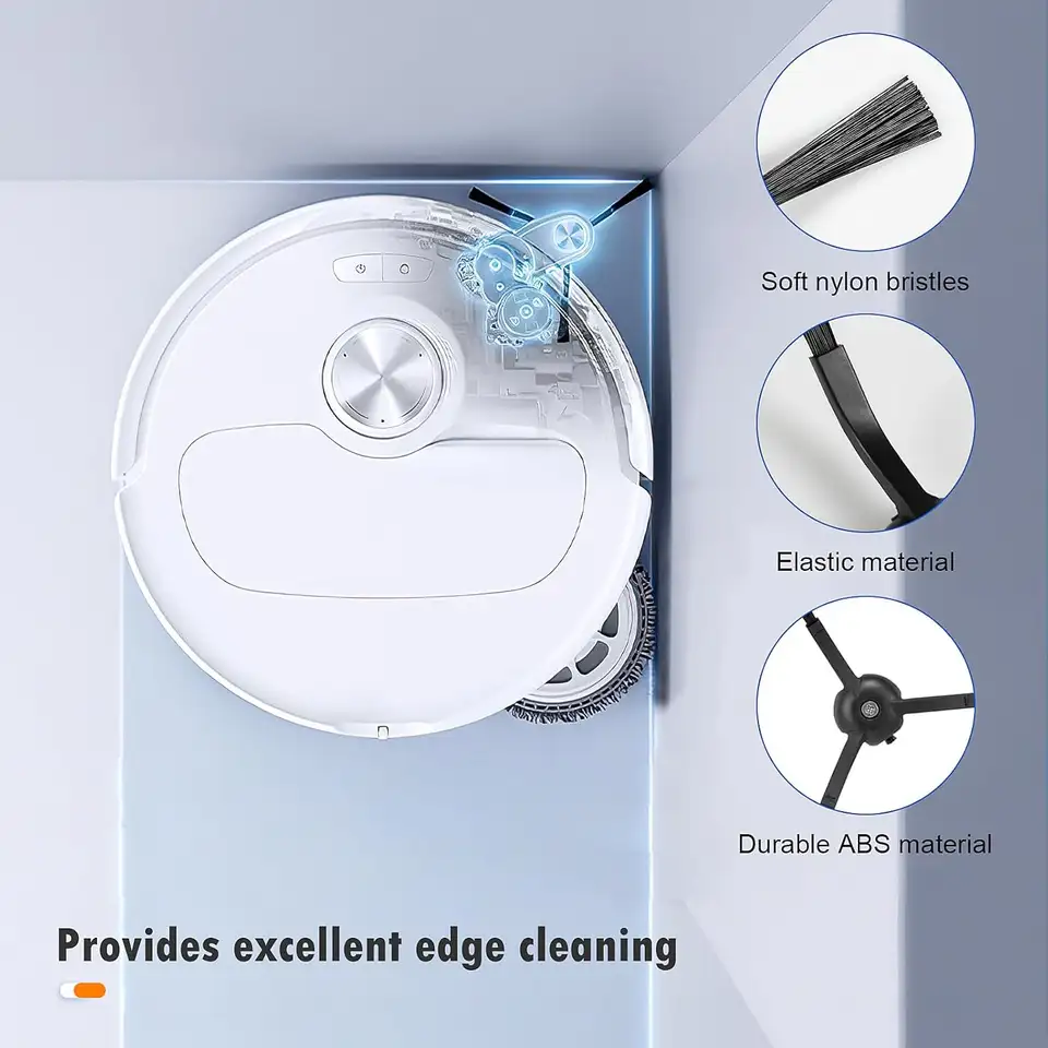 إكسسوارات Roborock Qrevo Master / Qrevo Slim لجهاز تنظيف الروبوت وفرشاة جانبية رئيسية وفلتر Hepa ومناديل تنظيف وكيس غبار وقطع غيار - 4