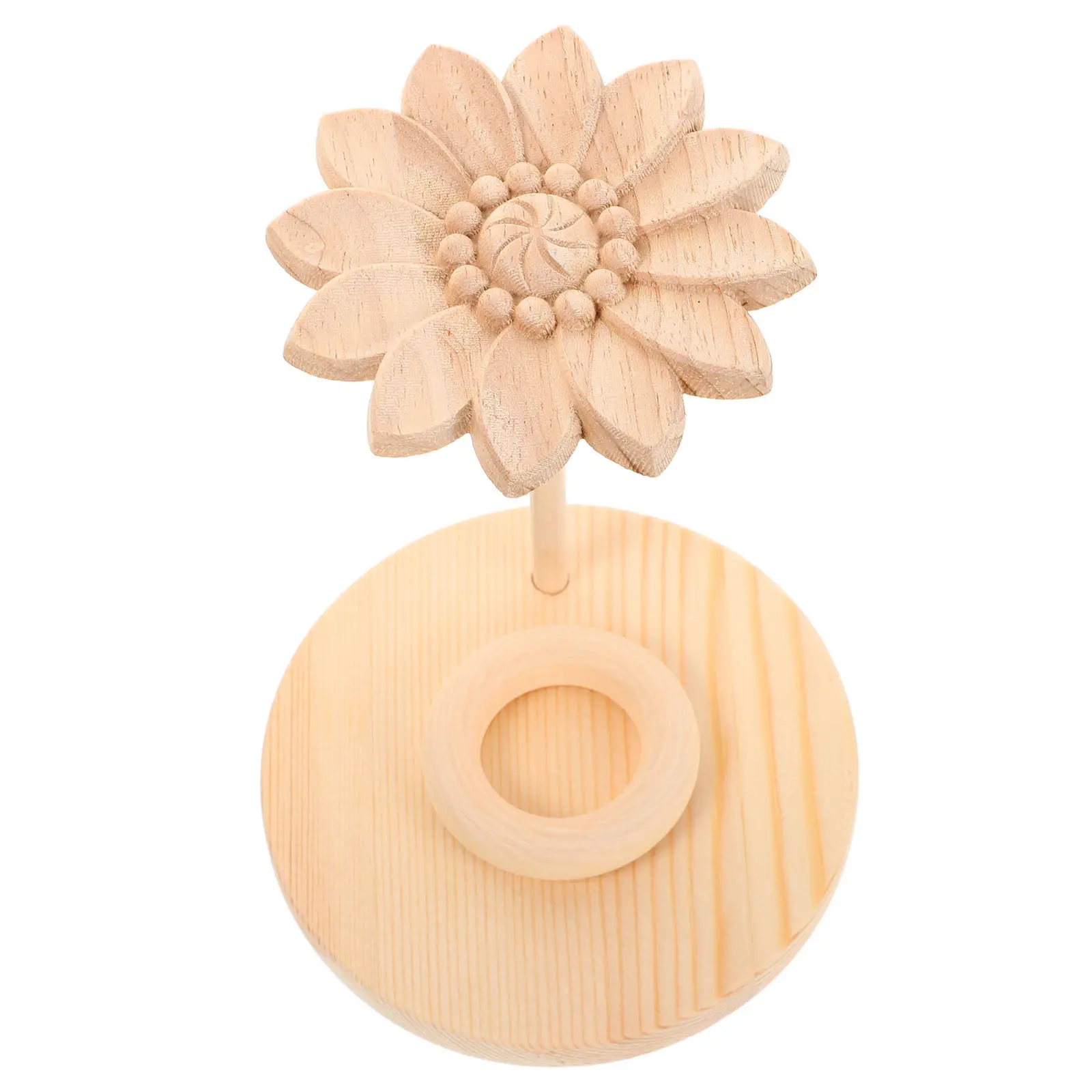 Lotus Wood Aromatherapy Diffuser Essential Oil Holder Organizer Stable Base for Beauty Salon Thai Massage Indoor Fragrance