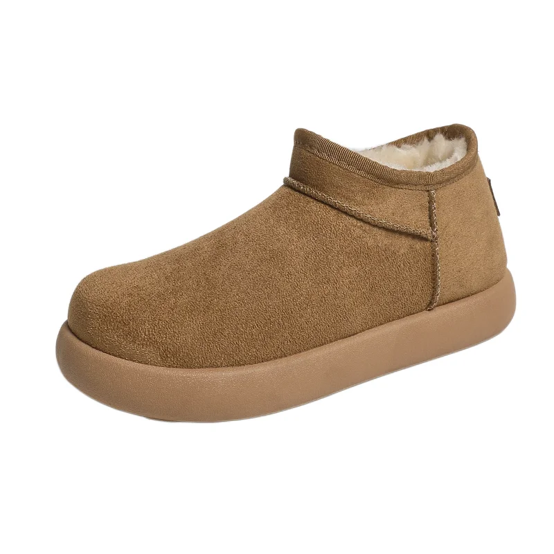 2026 New Winter Fashion Low-cut Warm Comfortable Boots Women Short Shoes Warm Boots Leisure Trend Snow Boots Big Szie 35-41