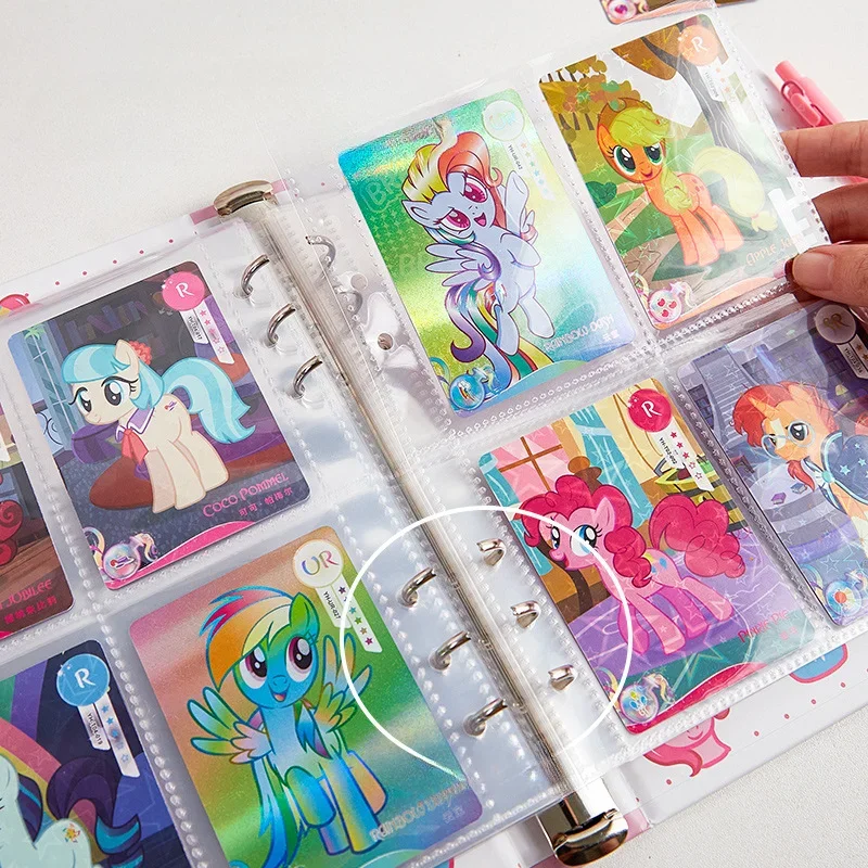 Pink Pony Card Album for Girls, High-value 4-Grid Card Album, 3 