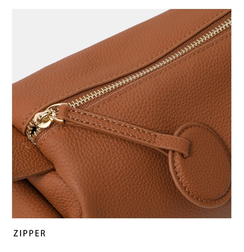 Retro Echtleder Tote Handtasche Damen Schulter-Umhängetasche Schlichte Elegante Pflanzlich Gegerbte Lederhandtasche – Detail 11
