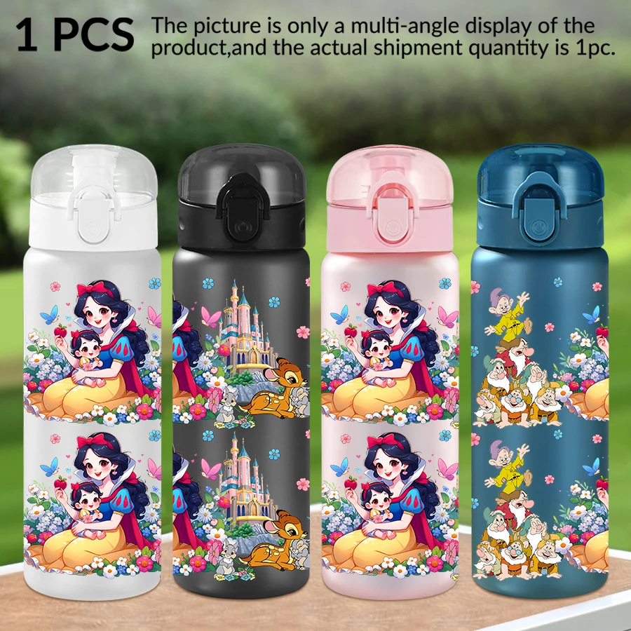 

1Pc Disney Snow White Seven Dwarfs pattern 26oz plastic water bottle outdoor sports water cup birthday/homecoming gift