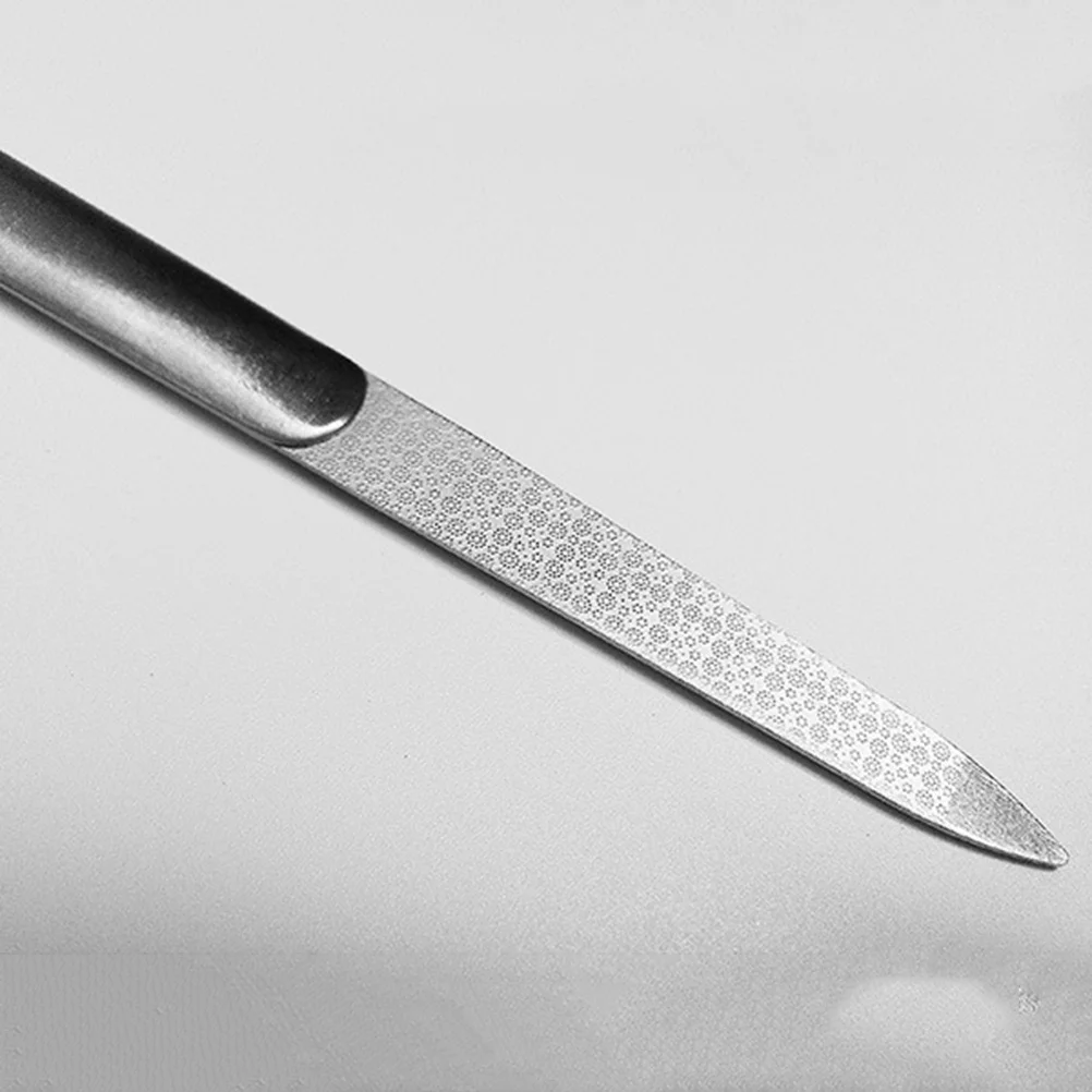 الفولاذ المقاوم للصدأ مزدوجة الوجهين ملف عازلة طحن قضيب لسلس تألق مسمار نصائح أدوات مانيكير مسمار الفن المعدات