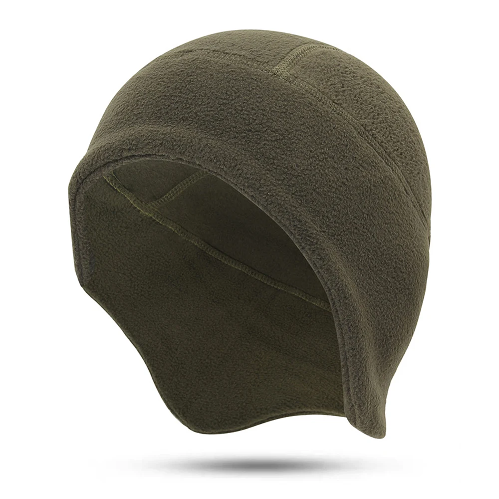 Gorro grueso de lana para hombre y mujer, gorros térmicos con protección para las orejas, orejera para ciclismo y esquí, Unisex