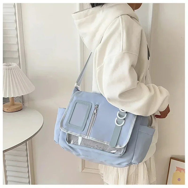 Schultertaschen Japanische Harajuku-Schultasche für Mädchen Transparente Itabag Schulter-Umhängetasche DIY-Abzeichen-Displayplatte Ita-Tasche – Detail 4