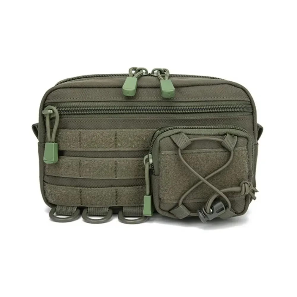 

Waist Fanny Pack Large Capacity with Small Zipper Bag Climbing Waist Bag Breathable Waterproof Running Sports Belt Bag