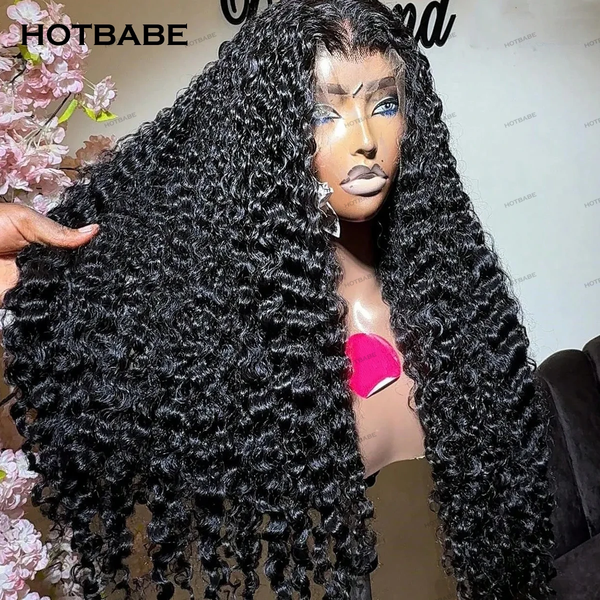

450 Density Curly Glueless Wigs Human Hair For Women 360/13×6 HD Lace Frontal Wigs 13×4 Transparent Lace Human Hair Wear And Go