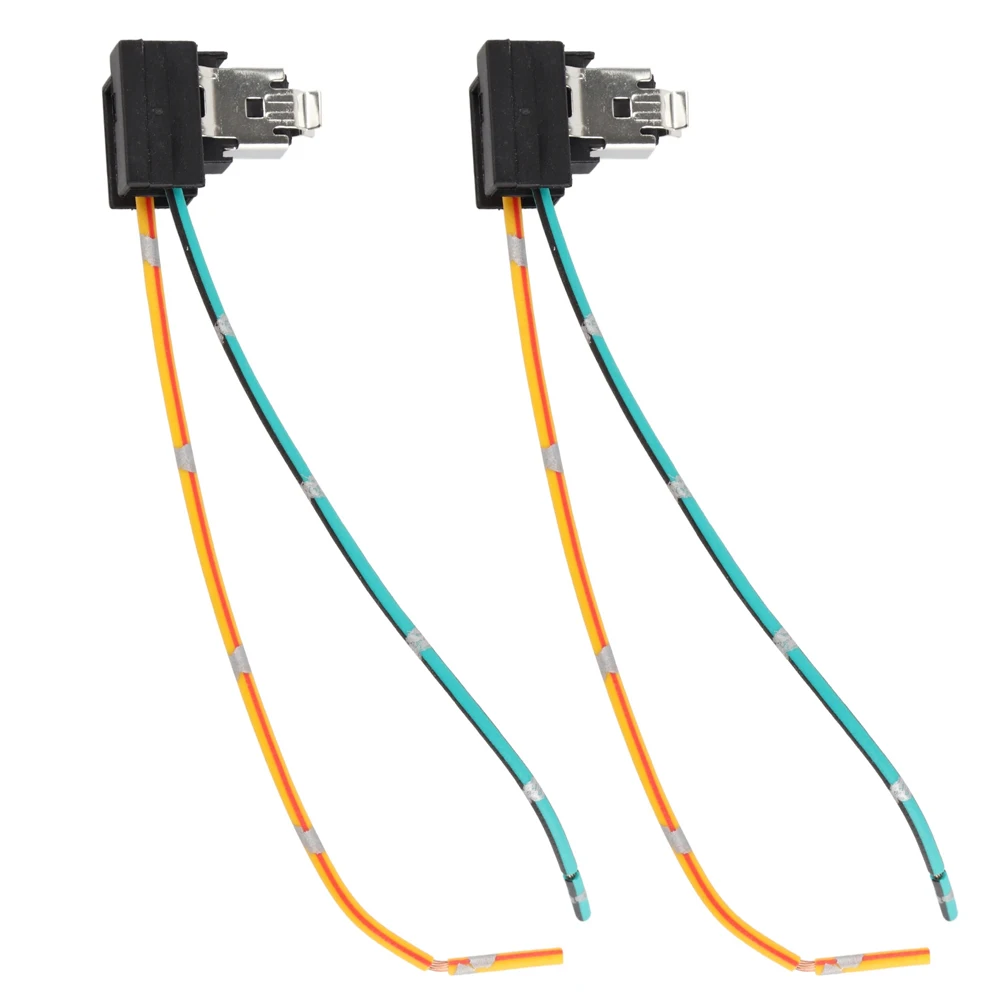 2Pcs Halogen Headlight Lamp Bulb Socket Socket Extension Wiring Harness LED Headlight Adapter Socket for H1 H3 Bulb Halogen Lamp