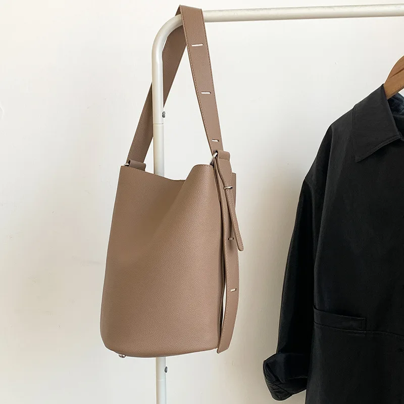 

Women's Minimalist PU Leather Bag For Work All-Match Women Shoulder Bag Solid Fashion Handbag Crossbody Bag