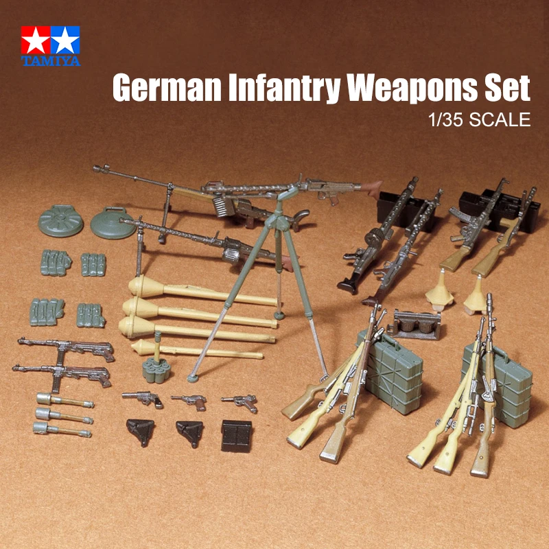 TAMIYA Plastic Assembly Model Set 35111 German Infant Weapons Set 1/35