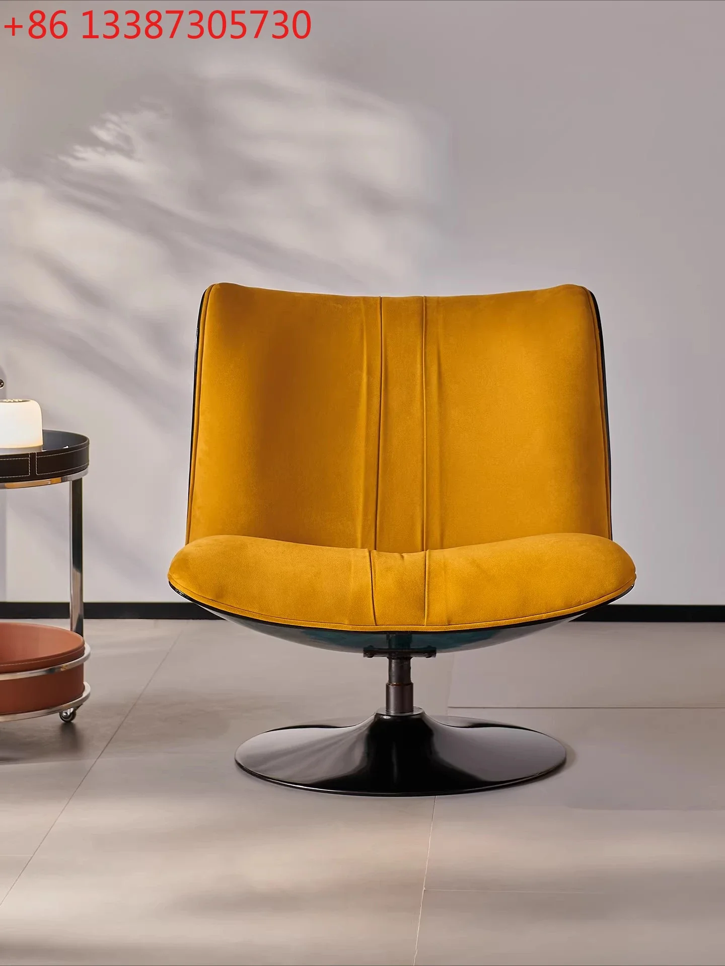 Italian light luxury modern leisure chair creative rotatable living room single sofa chair