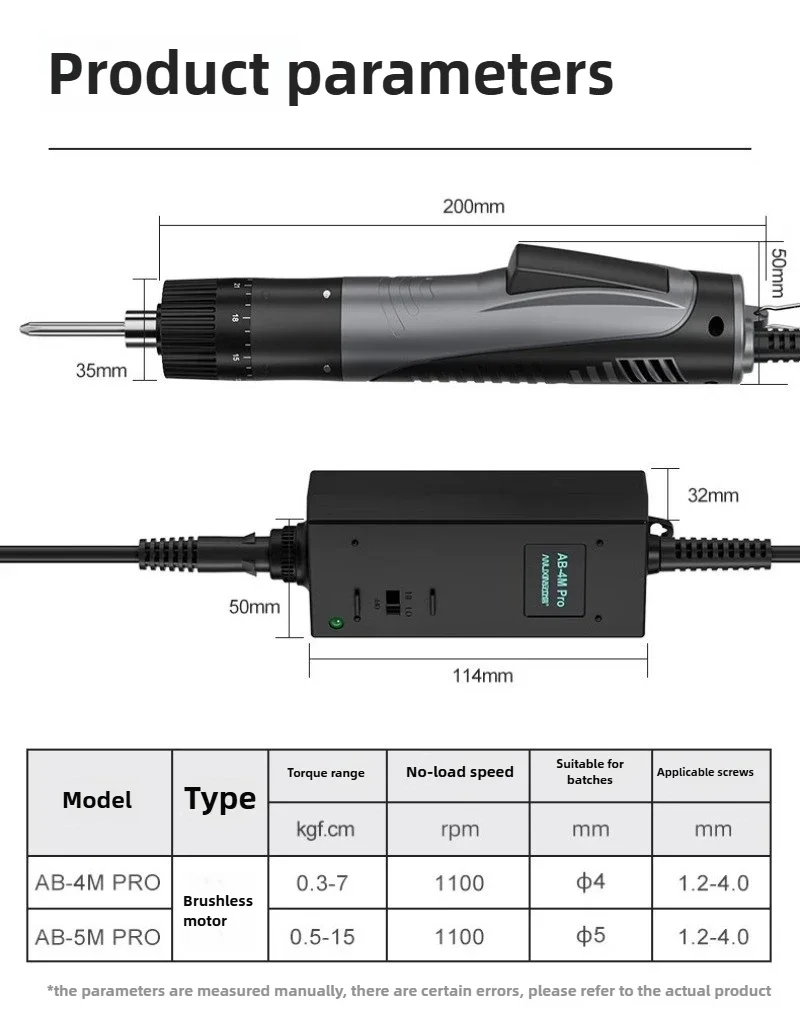 2026 High Speed Electric Screwdriver Brushless Electric Batch Industrial Electric Screwdriver High Power and High Torque Screwdr