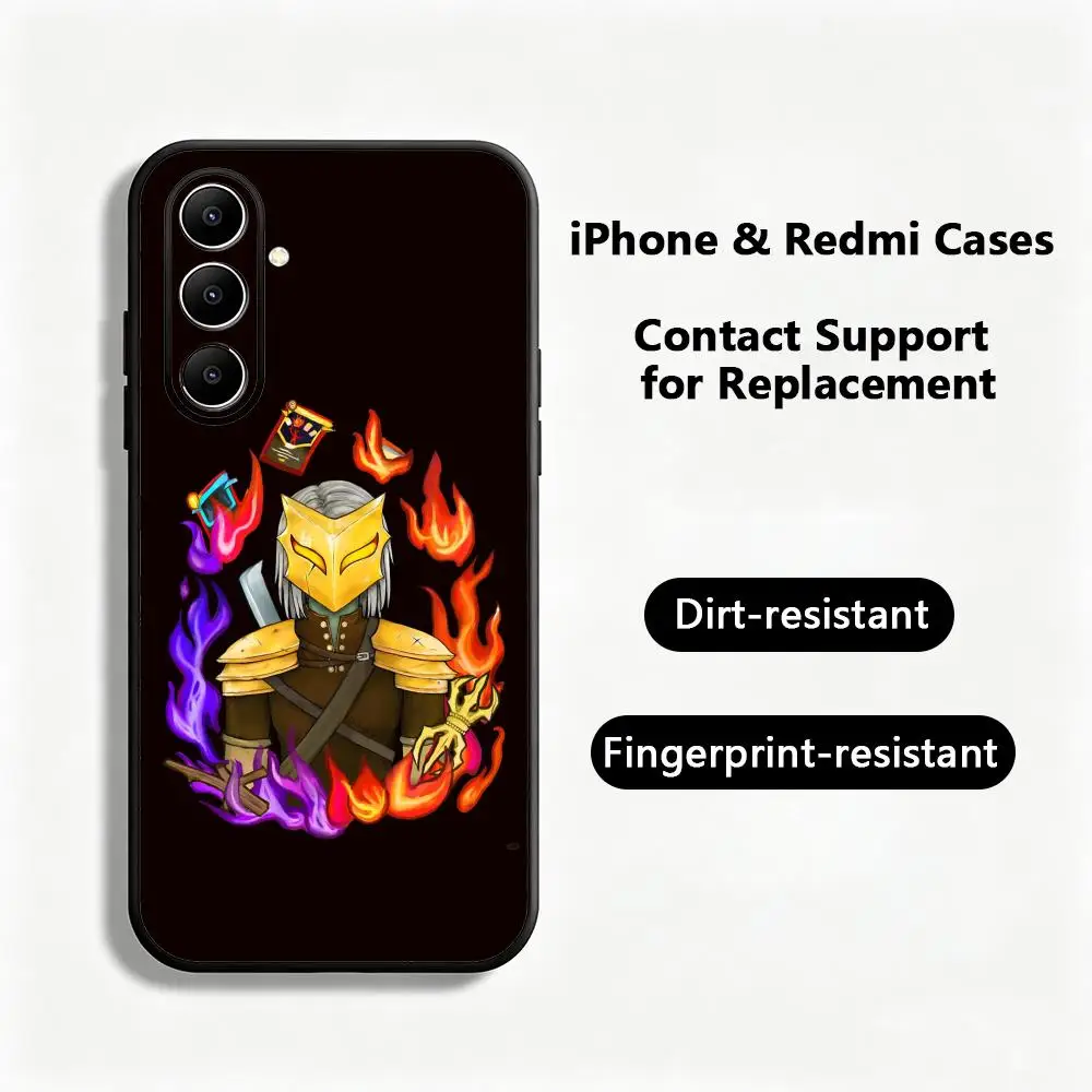 Hot  Anime Luxury Slay The Spire Phone Case For Samsung Galaxy S26 S25 S24 S23 S22 S21 S20 Plus Ultra Note20 Soft Black