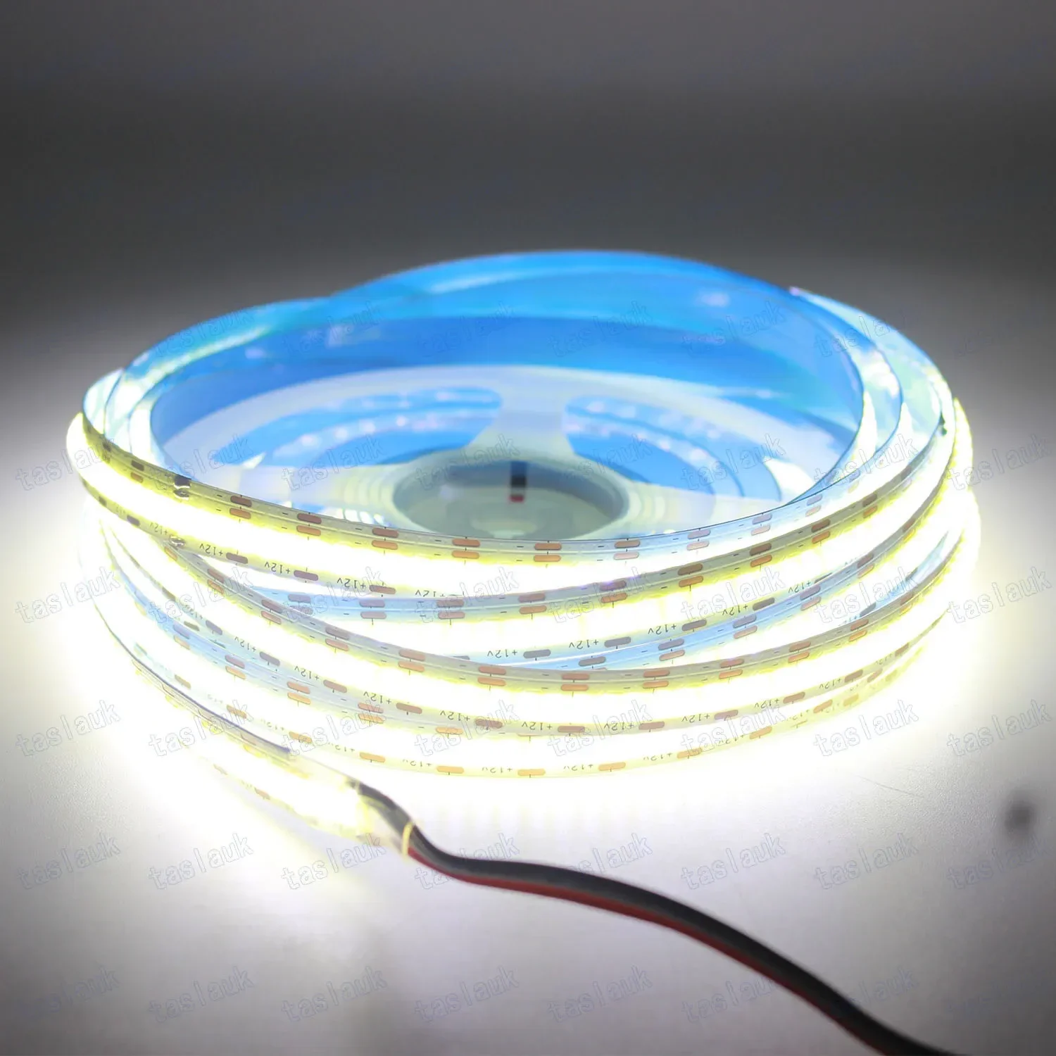 5 mm 2700 K – 6500 K, wechselbar, linear, dimmbar, CCT-COB-LED-Streifen, 608 LEDs/m, flexible Diodenbandlampe mit hoher Dichte, 5 m, 12 V, 24 V