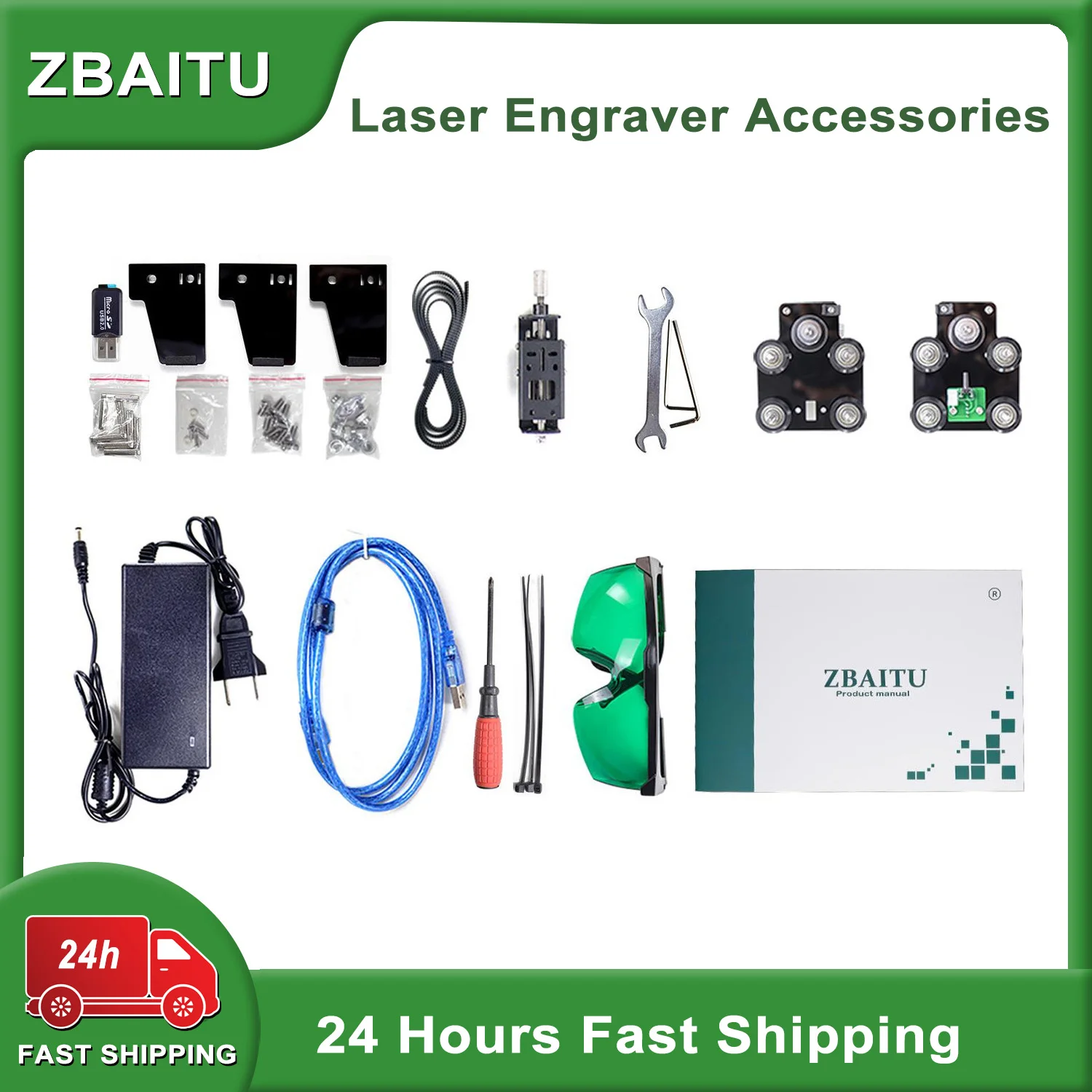 Kirim Ulang Hanya Aksesori untuk ZBAITU CNC Router Laser Pengukir dan Pemotong Ukiran Mesin Pemotong Alat Pertukangan Kit