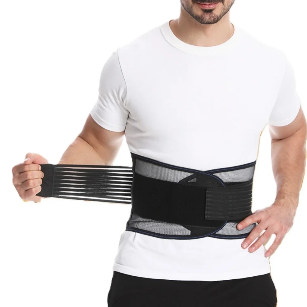 waist trSummer Mesh Waist Support Belt Lightweight Breathable Back Brace for Fitness Sport Waist Stabilizer with Mesh Lumbar Pad