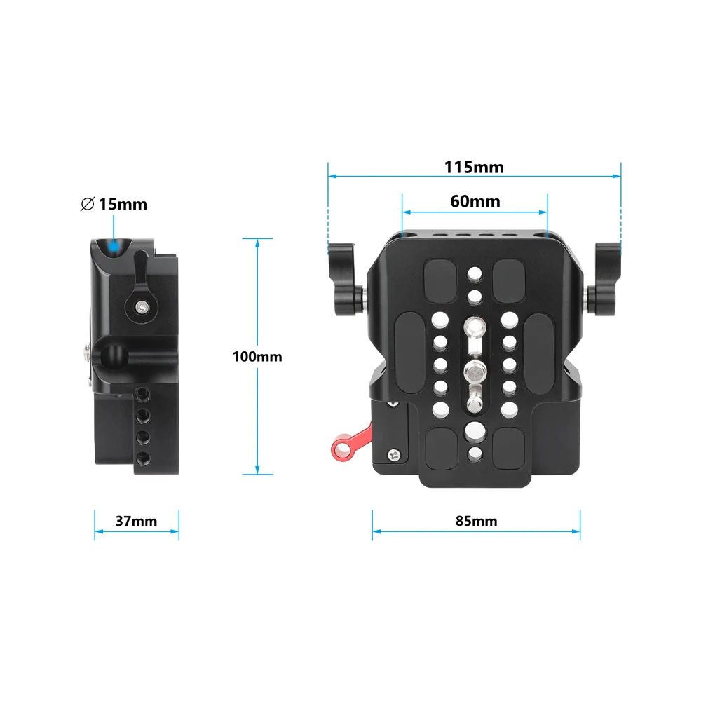 CAMVATE 8inch ARRI-Standard Dovetail Plate and 15mm LWS Baseplate Dovetail Bridge Plate For Tripod Camera Quick Release System