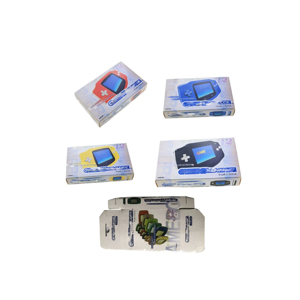 

10PCS High quality For GBA game console colorful paper carton box outer packing box