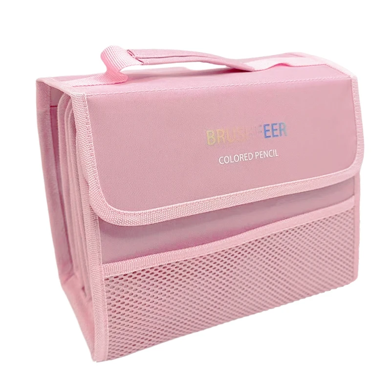 High-Quality 200-Hole Handheld Pencil Case Colorful Sketching Pencils Stationery Storage Bag for Artists And Students