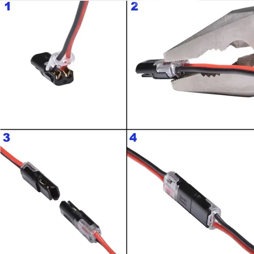 1/2PCS 2 Pin Way Plug Car Waterproof Electrical Connector Wire Cable Automotive Electrical Connector Strip Terminal Connection