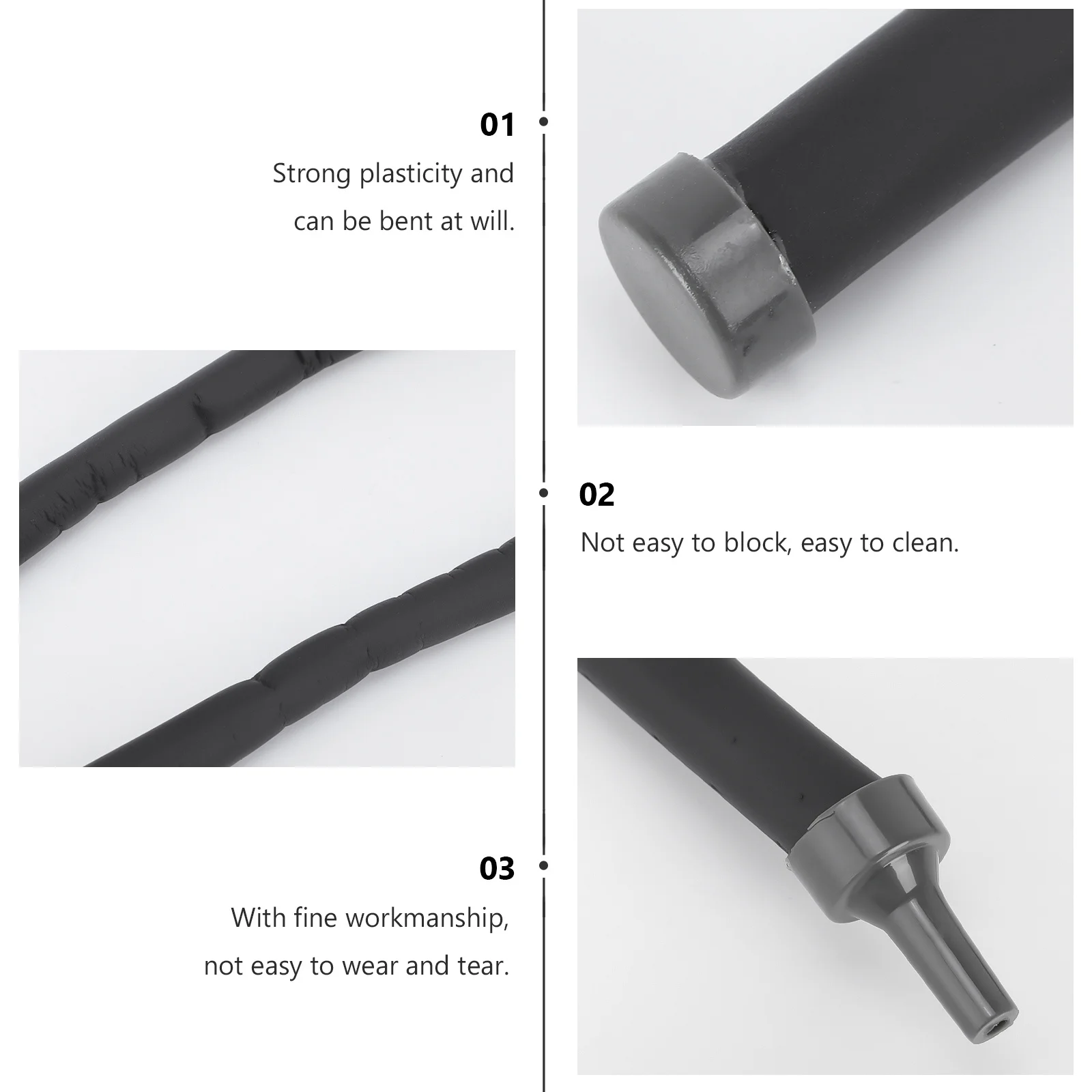 

2Pcs Oxygen Pump Bubble Strip Fish Tank Black Aquarium Air Diffuser Tube Oxygen Bubble Tube Aquarium Supplies Fish Tank Supplies