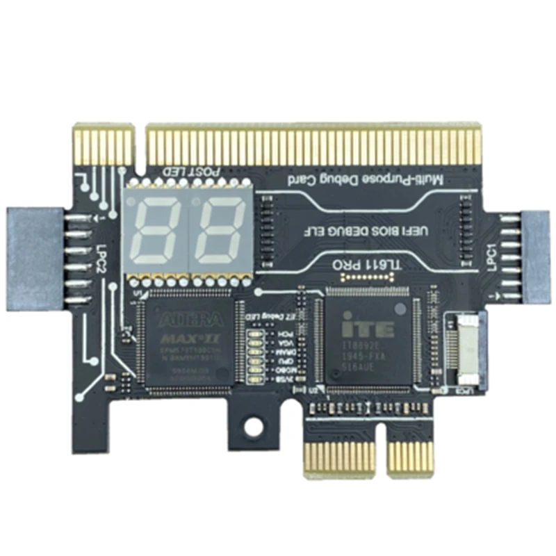ABJG-TL611 PRO Diagnostic Card, Pcie Diagnostic Card For Desktop Pci Motherboards For Desktops And Laptops