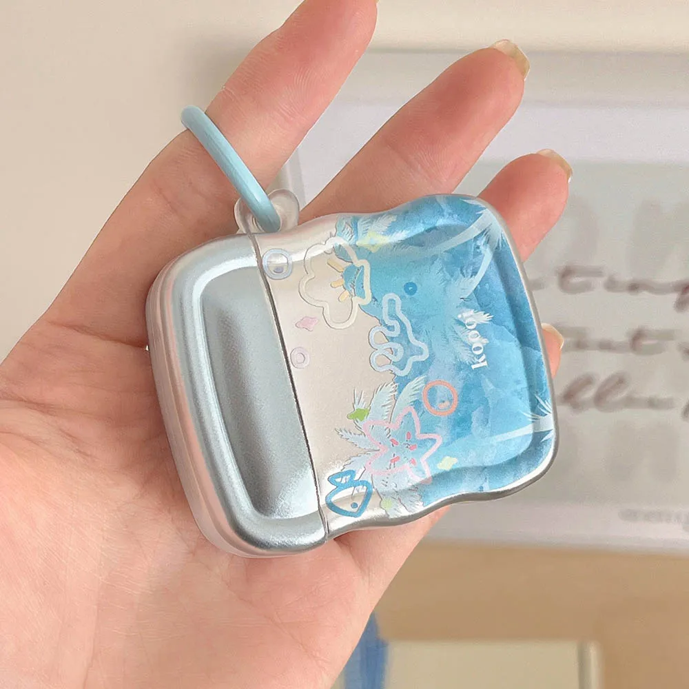 Case for Apple AirPods 1 2 3rd Generation Electroplate Cute Ocean Star Earphone Fundas for AirPods Pro 2 Earpods Cover Keyring