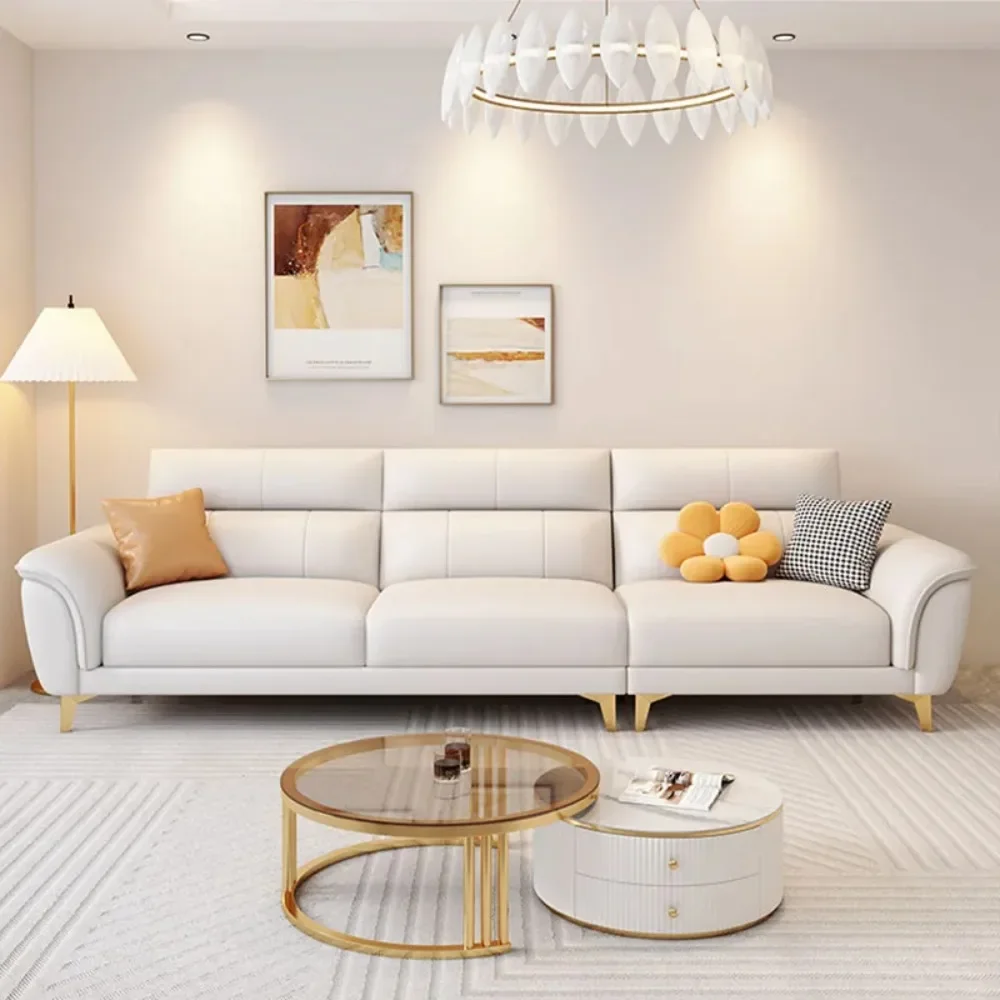 

Living Room White Puffs Sofa European Creative Design Lounge Sofa Dining Room Bar Apartment Muebles Para El Hogar Home Furniture