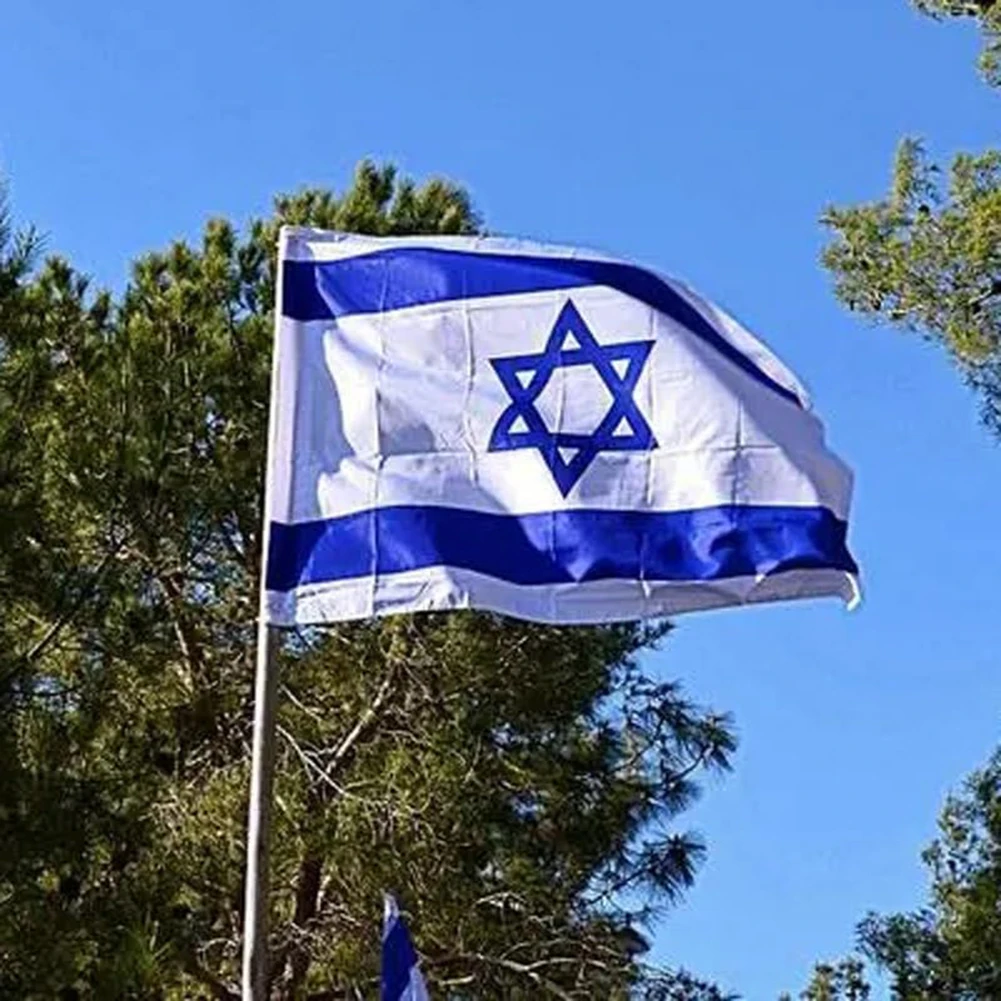1/3/5PCS Israel National Flag 60X90cm,90X150cm Hanging Polyester ISR IL Israeli National Flags Banner Home Garden Decoration