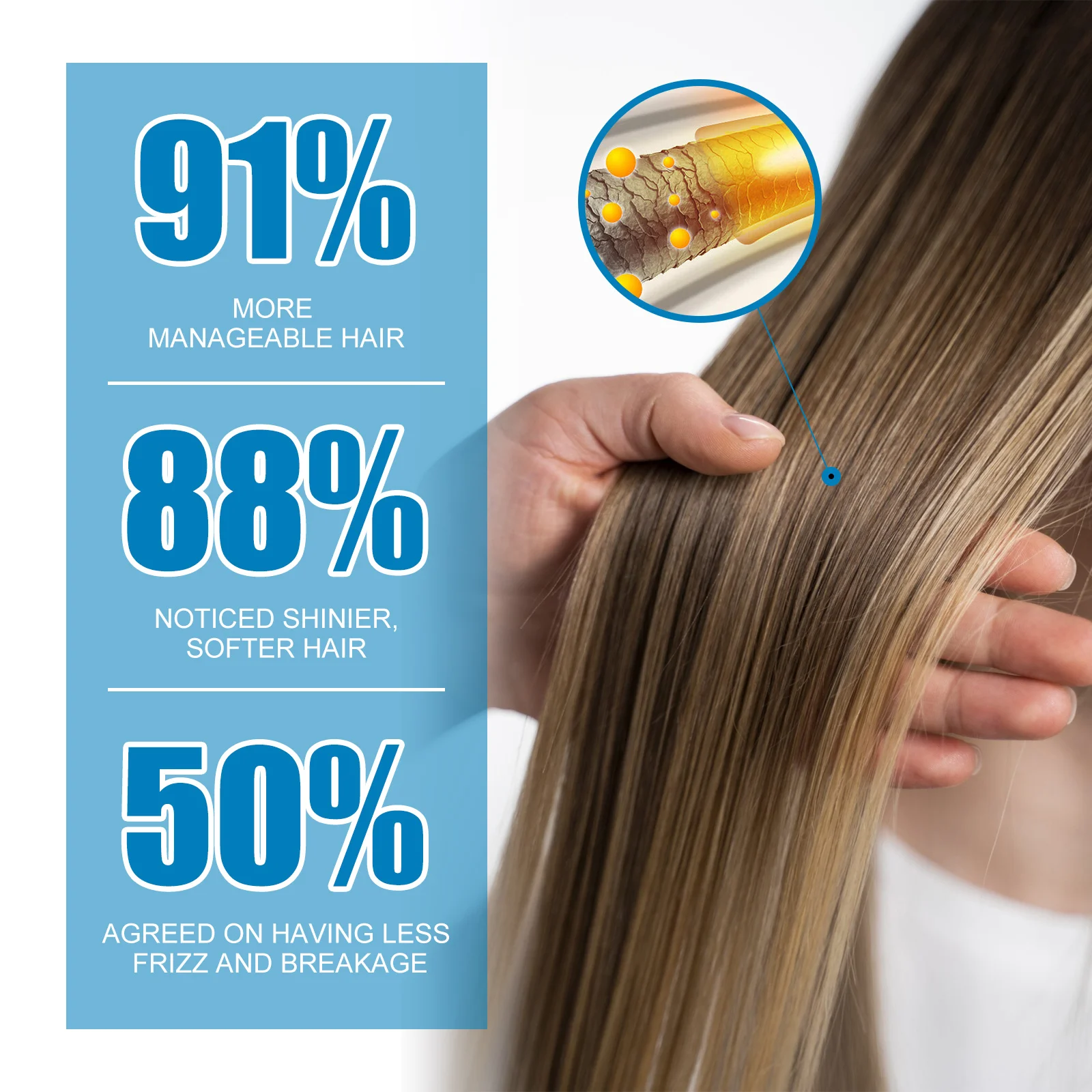 الكيراتين فيتامين كبسولة زيت جوهر الشعر لعلاج الشعر الجاف المجعد التالف تنعيم تليين ترطيب جوهر العناية بالشعر #5