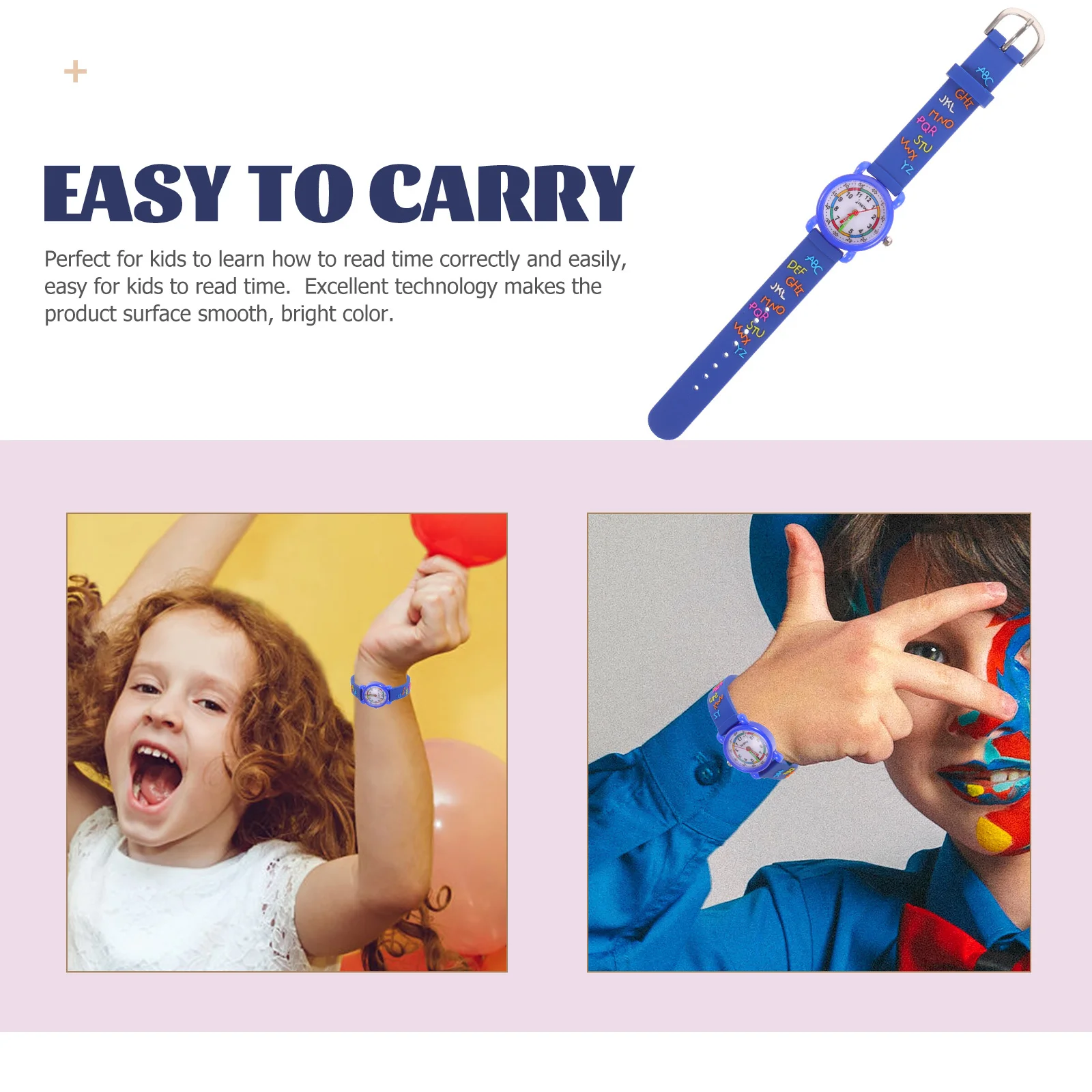 

3D Cartoon Watch Cute Watch Alloy Durable Lightweight Educational Wristwatch Watches for