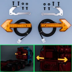 LED Yellow Warning Light Double Flash for 1/14 Tamiya RC Truck Scania BENZ VOLVO MAN Diy Parts