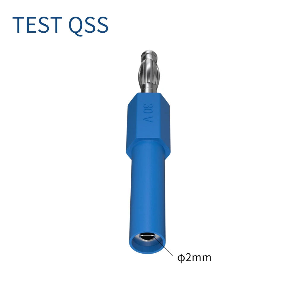 QSS 5PCS 2MM Banana Jack Female to 4MM Banana Male Safety Probe Adapter Converter Electrical Tools  Q.20012