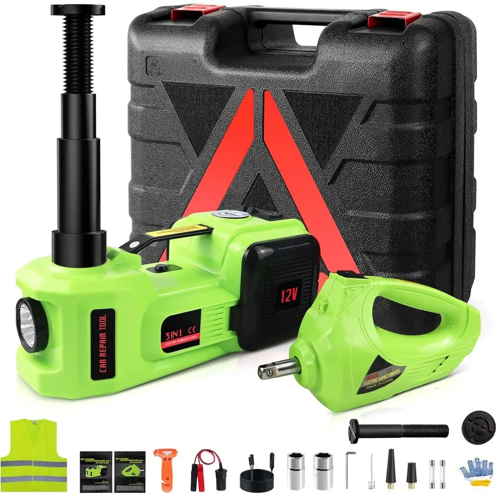 

Электрический домкрат-набор 5 тонн 12В для замены шин, ремонта в гараже, а также для внедорожников, минивэнов, седанов, грузовиков