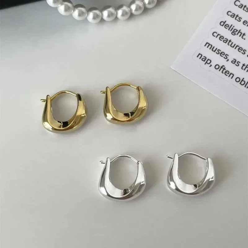 Women's 925 Sterling Silver Round Circle Hoop Earrings